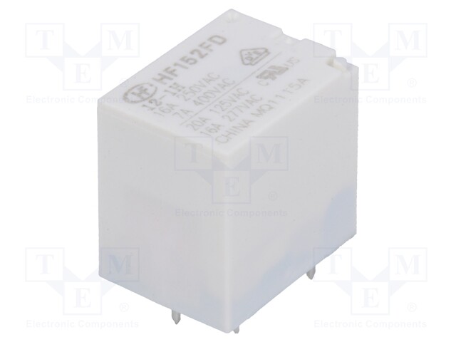 Relay: electromagnetic; SPST-NO; Ucoil: 12VDC; 20A/125VAC; 20A