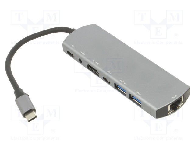 Adapter; USB 3.0,USB 3.1; nickel plated; black; 5Gbps; aluminium