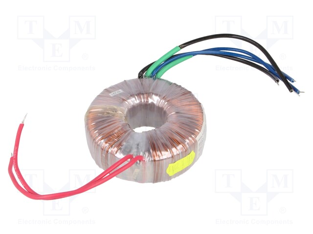 Transformer: toroidal; 100VA; 230VAC; 22V; 22V; 2.27A; 2.27A; 1.1kg