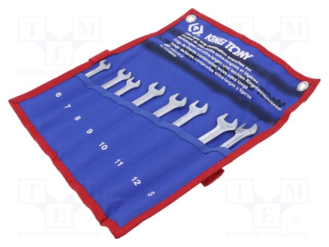 Wrenches set; combination spanner; Pcs: 8; V: long