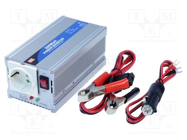 Converter: automotive dc/ac; 300W; Uout: 230VAC; Out: mains 230V