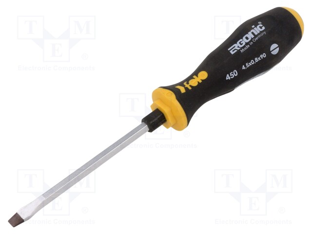 Screwdriver; slot; for impact; 4,5x0,8mm; ERGONIC®