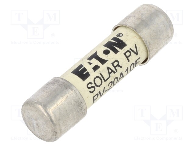 Fuse: fuse; gPV; 20A; 1kVDC; ceramic,cylindrical,industrial