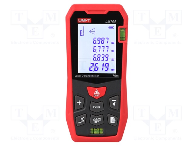 Distance meter; LCD 2"; 70m; Meas.accur: ±(2mm + 5x10-5 digits)