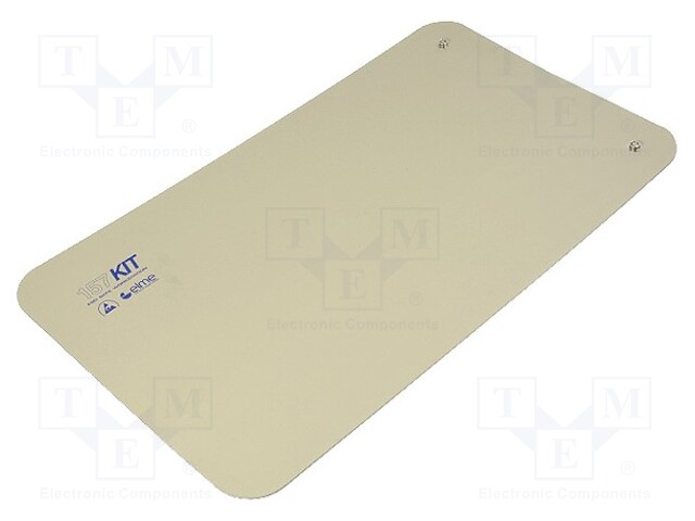 Bench mat; ESD; L: 1200mm; W: 600mm; D: 2mm; beige; Rsurf: 5÷500MΩ