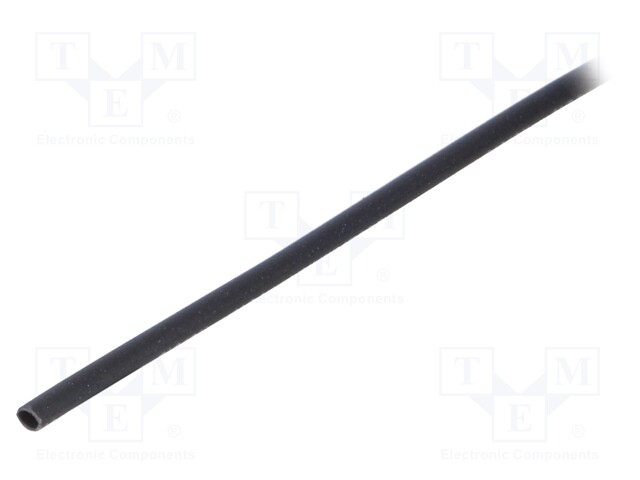 Heat shrink sleeve; 3: 1; 1.5mm; L: 1m; black; Wall thick: 0.5mm