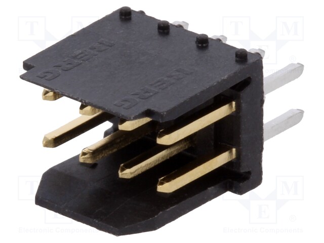 Socket; wire-board; male; DUBOX; 2.54mm; PIN: 8; THT; 3A; gold-plated
