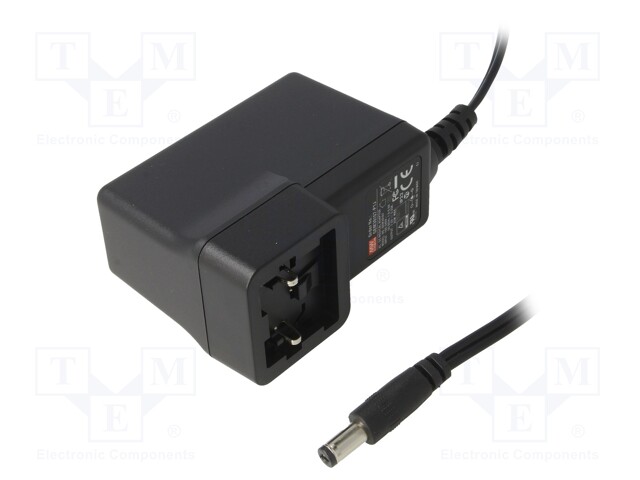 Power supply: switched-mode; 7.5VDC; 3.33A; Out: 5,5/2,1; 25W; 86%