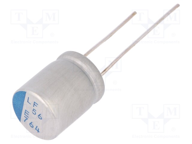 Capacitor: polymer; 56uF; 25VDC; ESR: 28mΩ; PLF; THT; ±20%; -55÷105°C