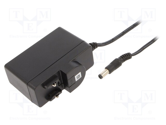 Power supply: switched-mode; voltage source; Out: 5,5/2,1; plug