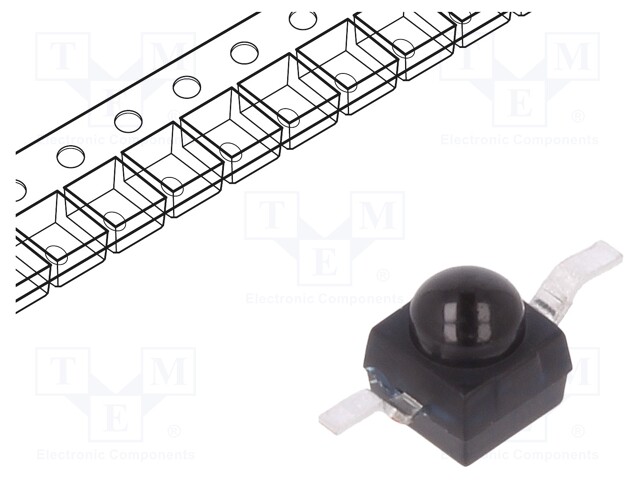 Phototransistor; Gull wing; λp max: 860nm; 20V; 35°; Lens: black