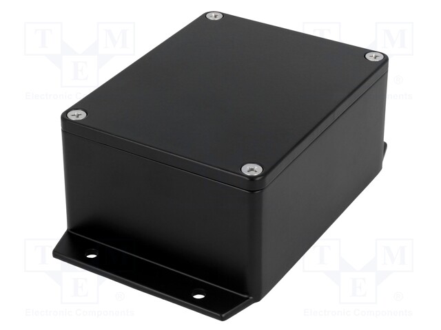 Enclosure: multipurpose; X: 90mm; Y: 115mm; Z: 55mm; aluminium; black