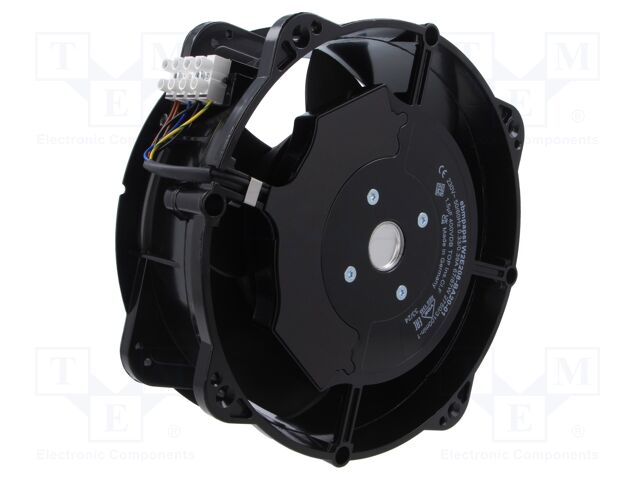 Fan: AC; axial; 230VAC; Ø240x80mm; 815m3/h; 68dBA; ball bearing