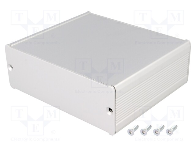 Enclosure: with panel; TUF; X: 120mm; Y: 100mm; Z: 42mm; aluminium