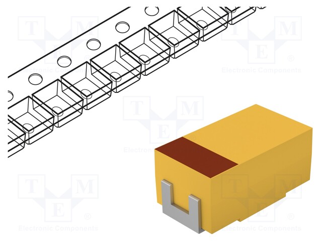 Capacitor: tantalum; 3.3uF; 50VDC; SMD; D; 2917; ±20%; -55÷125°C