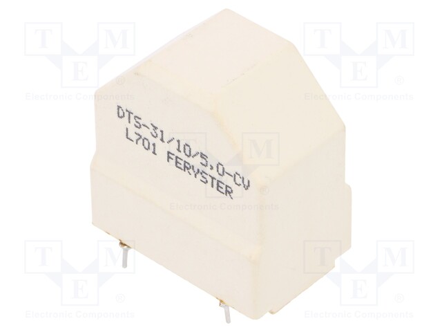 Inductor: wire; THT; 10mH; 5A; 40mΩ; 230VAC; 25x25mm; -20÷+50%; 10kHz