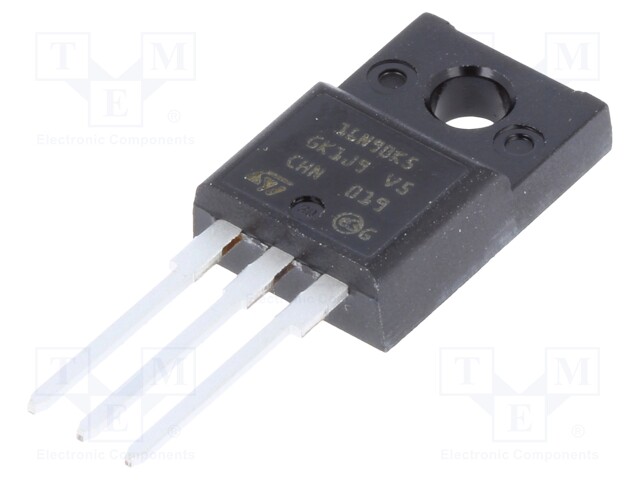 Transistor: N-MOSFET; 900V; 9A; Idm: 60A; 30W; TO220FP