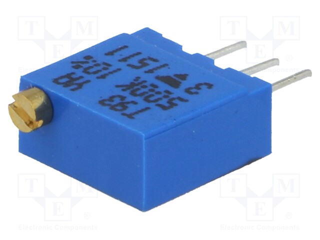 Potentiometer: mounting; multiturn; 500kΩ; 500mW; THT; ±10%; 3296W