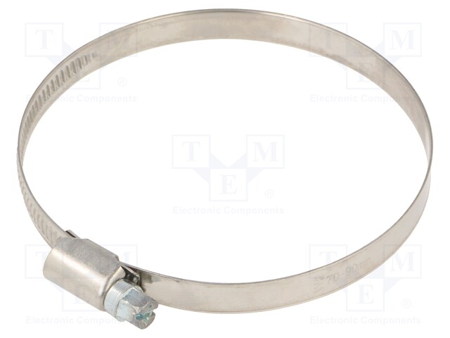 Cable tie; Ø: 70÷90mm; W: 9mm; Material: chrome steel AISI 430