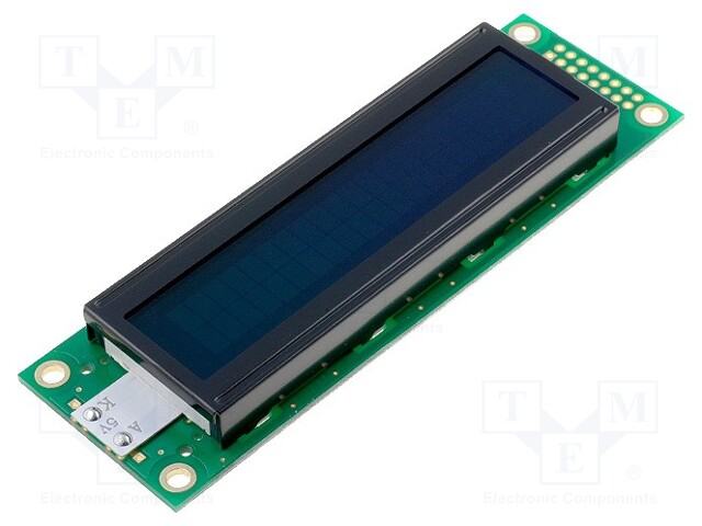 Display: LCD; alphanumeric; FSTN Negative; 20x2/2x20; green; LED