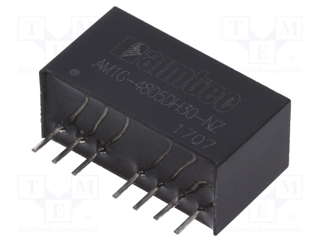 Converter: DC/DC; 1W; Uin: 36÷75V; Uout: 5VDC; Uout2: -5VDC; SIP8