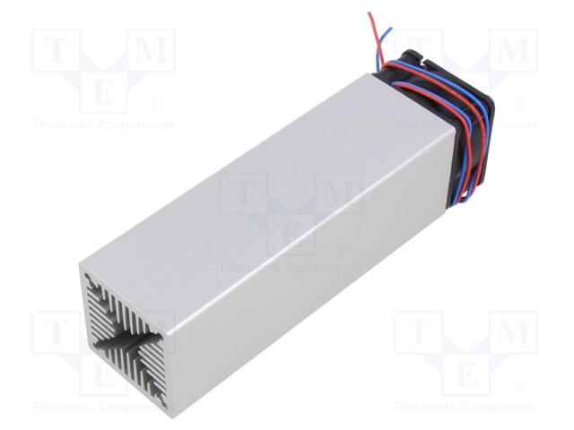 Heatsink: extruded; natural; L: 125mm; W: 40mm; H: 40mm; 1.1K/W; 5VDC