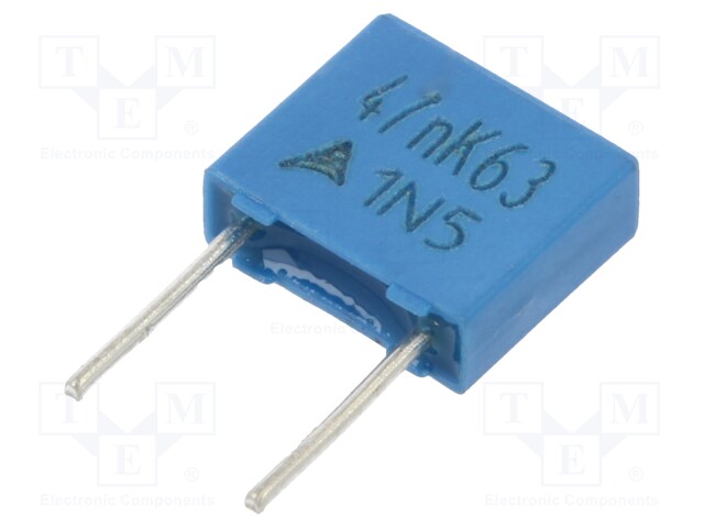 Capacitor: polyester; 47nF; 40VAC; 63VDC; Pitch: 5mm; ±10%