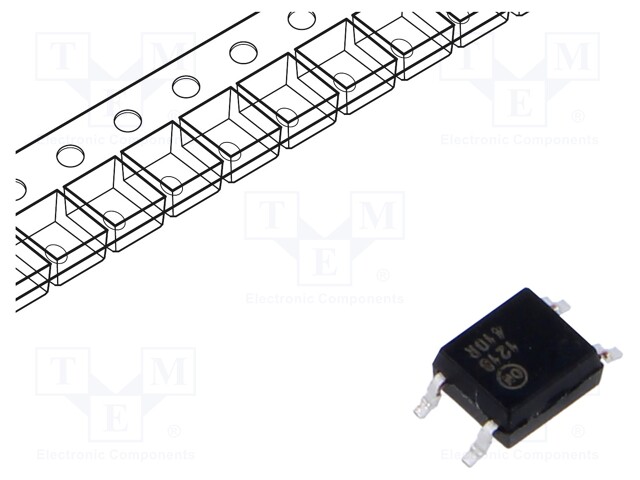 Optocoupler, 1 Channel, 4 Pins, 50 mA, 3.75 kV, 50 %