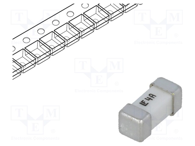 Fuse: fuse; ultra rapid; 4A; 125VAC; SMD; ceramic; Case: 2410; 453