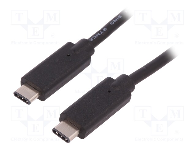 Cable; USB 3.1; both sides,USB C plug; 1m