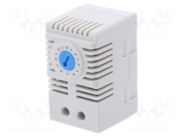 Sensor: thermostat; Contacts: NO; 10A; 250VAC; IP20; Mounting: DIN