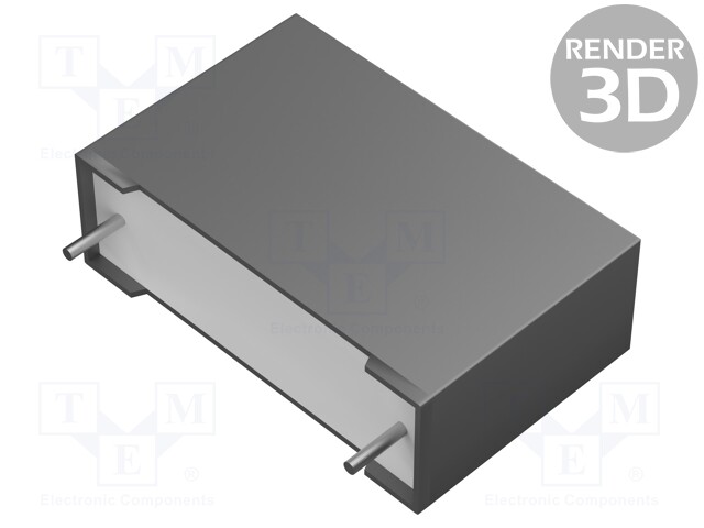 Capacitor: polypropylene; X2; 1uF; 22.5mm; ±20%; 26.5x17x8.5mm