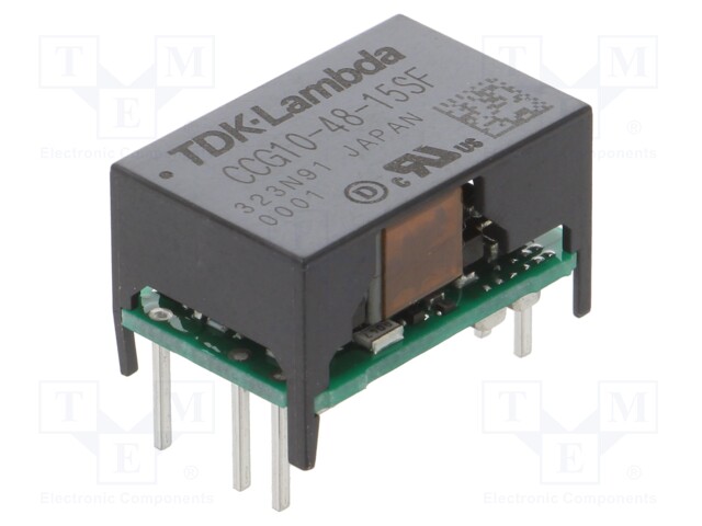 Converter: DC/DC; 10W; Uin: 18÷76V; Uout: 15VDC; Iout: 700mA; 4g; THT