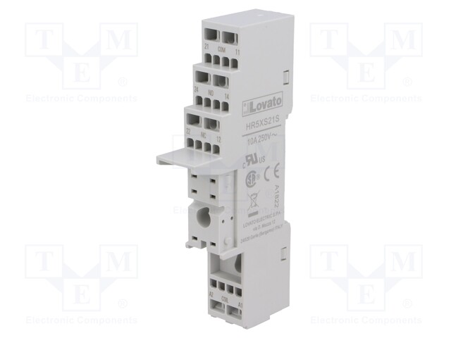 Socket; PIN: 8; 10A; 250VAC; Mounting: DIN; Series: HR30,HR50