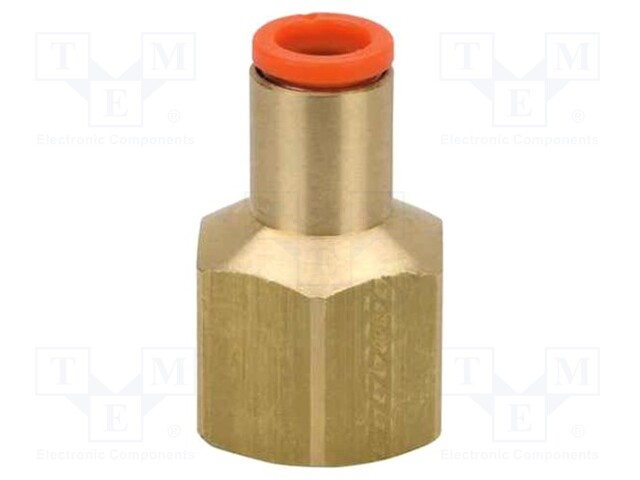 Push-in fitting; threaded,straight; Rc 3/8"; inside; -1÷10bar