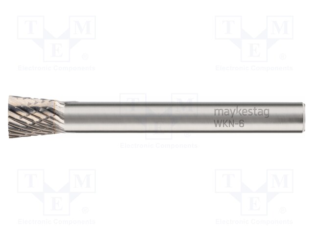 Rotary burr; Ø: 3mm; L: 38mm; metal; Working part len: 3mm; rod 3mm