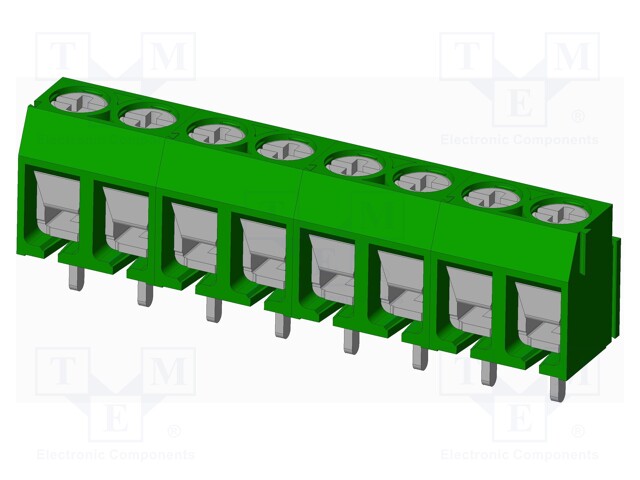 Connector: PCB terminal block; terminal; Plating: tinned; on PCBs