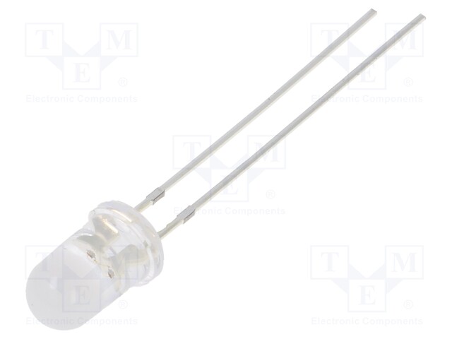 LED; 5mm; orange; 1560÷2180mcd; 100°; 20mA; 2.1÷2.6V; Front: convex