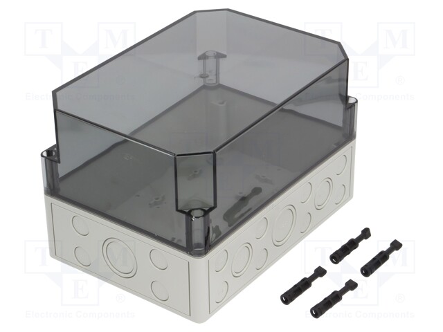 Enclosure: multipurpose; X: 180mm; Y: 254mm; Z: 165mm; TK PS; grey