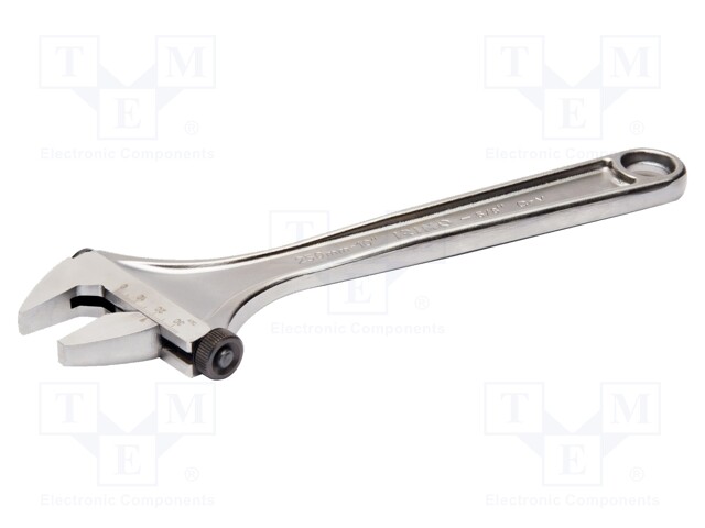 Wrench; adjustable; 255mm; Max jaw capacity: 34mm