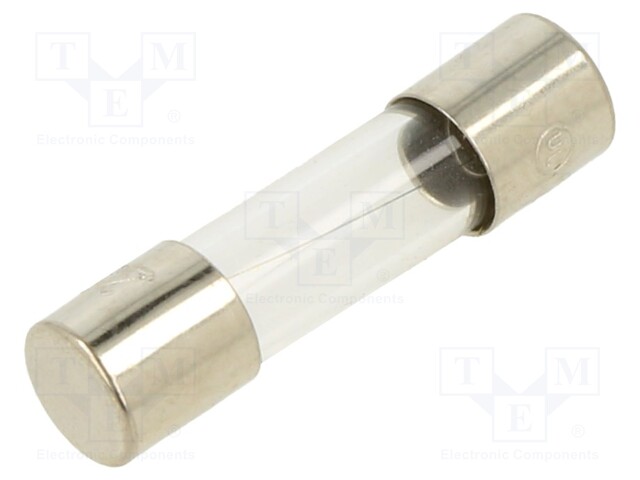 Fuse: fuse; 630mA; 250VAC; glass; 20x5.2mm; bulk