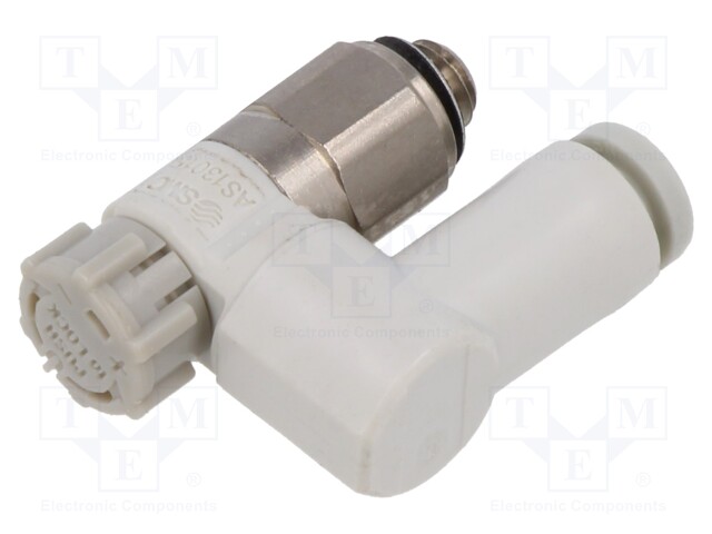 Throttle-check valve; 1÷10bar; 4mm; Input thread: M5