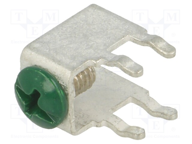 Terminal: screw terminal; THT,screw terminal; green; 7.5x5mm