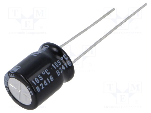 ALUMINUM ELECTROLYTIC CAPACITOR 47UF, 100V, 20%, RADIAL