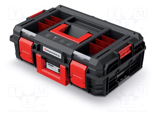 Toolbox; 546x380x194mm; polymer; X BLOCK LOG; IP55