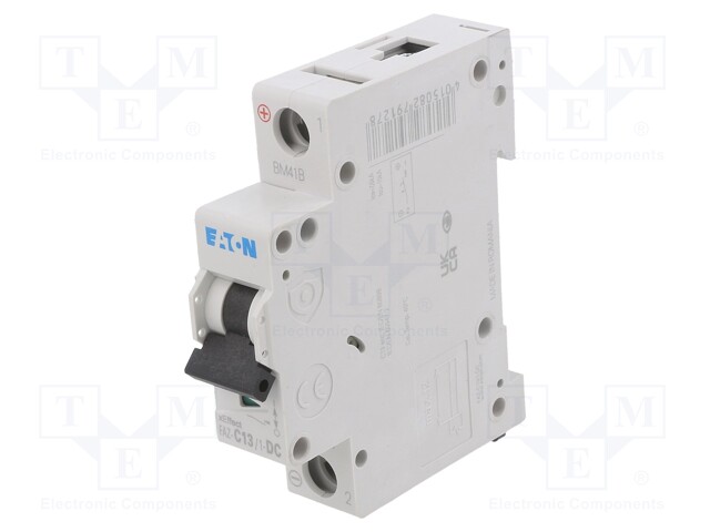 Circuit breaker; 250VDC; Inom: 13A; Poles: 1; DIN; Charact: C; 10kA