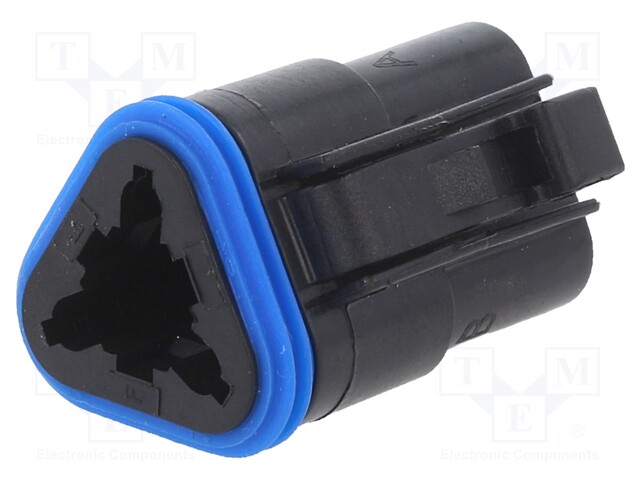 Connector: wire-wire; PX0; plug; female; PIN: 3; IP68; Locking: latch