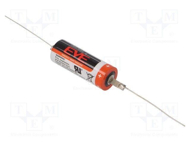 Battery: lithium; 3V; 4/5A,CR8L; axial; Ø17x45mm; 2400mAh