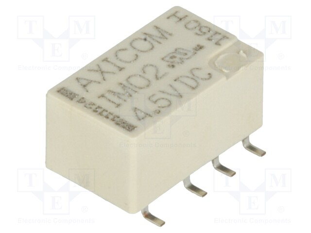 Relay: electromagnetic; DPDT; Ucoil: 4.5VDC; 0.5A/125VAC; 2A/30VDC