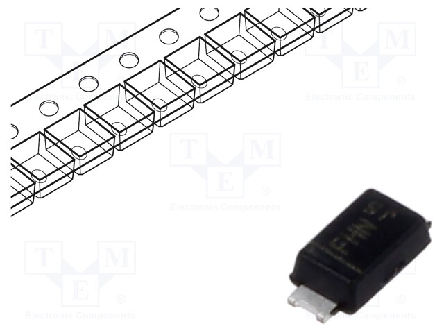 Diode: Zener; 1W; 6.2V; SMD; reel,tape; PowerDI®123; single diode